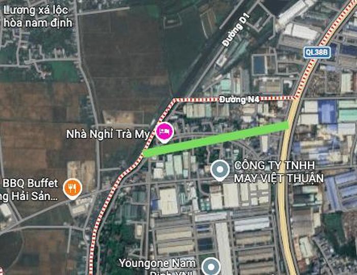 Hình ảnh thực địa trên Google vệ tinh.