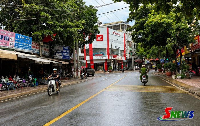 Tuyến phố trung tâm xã Sông Mã.