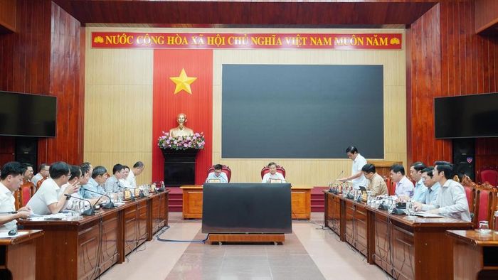 Toàn cảnh buổi làm việc - Ảnh: Cổng TTĐT Quảng Trị