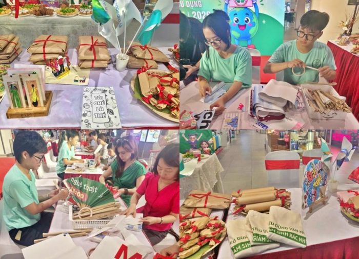 Hoạt động tái chế tại sự kiện.