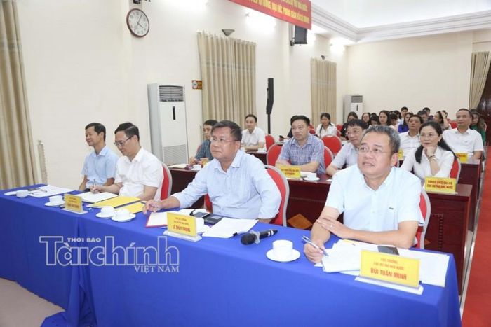 Các đại biểu tham dự hội nghị tại điểm cầu Cục Dự trữ Nhà nước. Ảnh: Đức Minh
