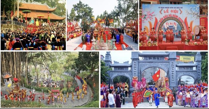 Một số lễ hội truyền thống tiêu biểu của tỉnh Lào Cai góp phần bảo tồn bản sắc văn hóa các dân tộc, thúc đẩy phát triển du lịch và kinh tế địa phương. Theo Chỉ thị số 32-CT/TU, Lào Cai hướng tới xây dựng môi trường lễ hội văn minh, an toàn, giữ gìn bản sắc và phát huy giá trị văn hóa trong giai đoạn phát triển mới. Ảnh: Laocai.gov.vn