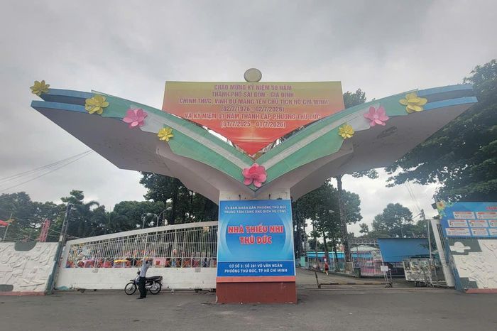 Nhà thiếu nhi TP. Thủ Đức (cũ) hiện nay là cơ sở 3 của Trung tâm CUDVC phường Thủ Đức. Ảnh: Quang Phương