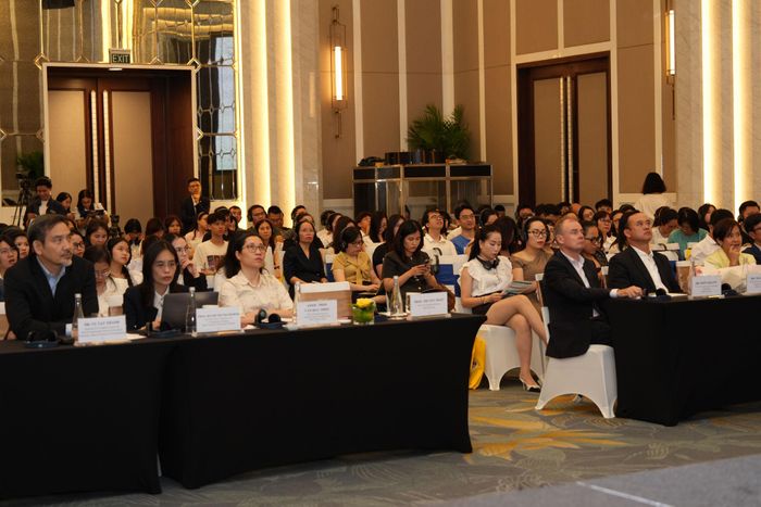 Hội thảo thu hút sự tham gia của nhiều chuyên gia, nhà nghiên cứu, cơ sở giáo dục đại học, cộng đồng quan tâm đến AI. Ảnh: BTC