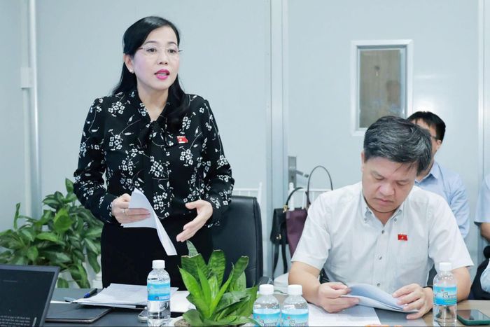 Chủ nhiệm Ủy ban Khoa học, Công nghệ và Môi trường Nguyễn Thanh Hải phát biểu tại buổi khảo sát