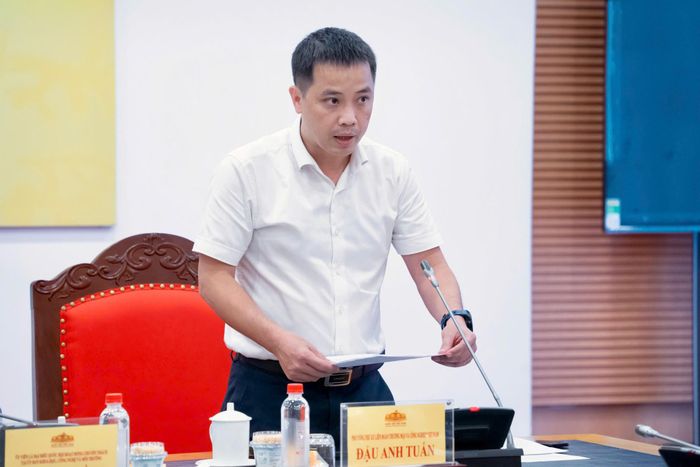 Phó Tổng Thư ký, Trưởng Ban Pháp chế VCCI Đậu Anh Tuấn phát biểu