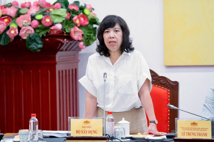 Vụ trưởng Vụ Quy hoạch kiến trúc, Bộ Xây dựng Trần Thu Hằng phát biểu