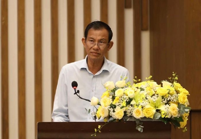 Phó Chủ tịch UBND tỉnh Vĩnh Long Đặng Văn Chính phát biểu tại hội thảo