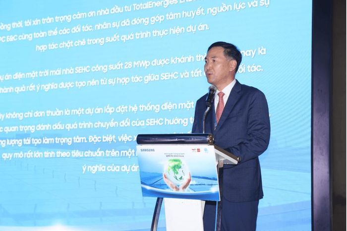 Tổng giám đốc SEHC phát biểu tại buổi lễ