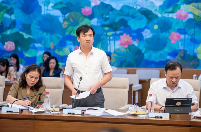 Vụ trưởng Vụ Tổ chức cán bộ Trịnh Ngọc Đức phát biểu