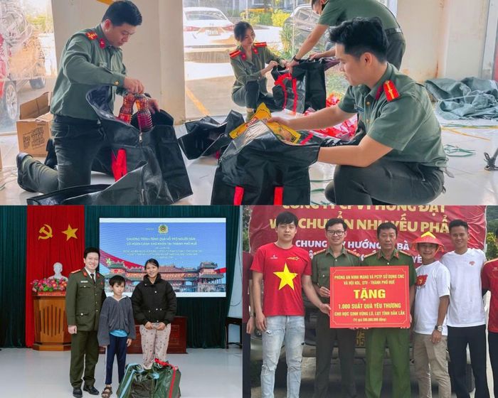 Phòng ANM và PCTP sử dụng công nghệ cao Công an TP Huế phối hợp với các đơn vị tổ chức nhiều chương trình thiện nguyện hướng về cộng đồng.