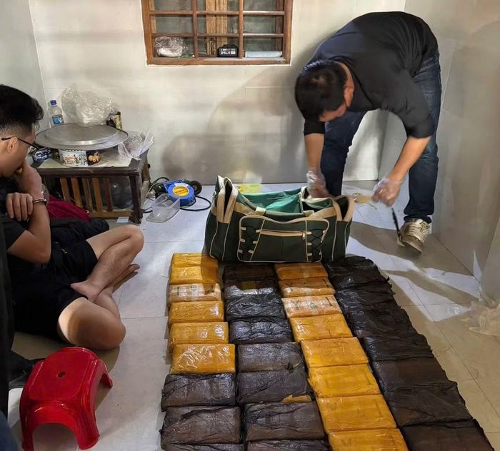 Gần 29kg ma túy được Công an thu giữ trong vụ án.