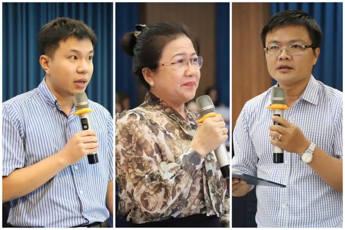 Một số đại biểu góp ý dự thảo Luật.
