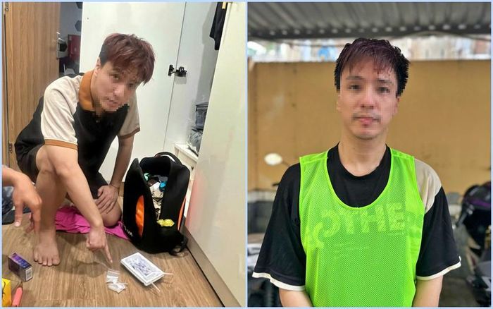 Lê Duy Linh, nghề nghiệp ca sĩ (nghệ danh Tăng Nhật Tuệ) bị Công an Thành phố Hồ Chí Minh bắt tạm giam vì có dấu hiệu tổ chức sử dụng trái phép chất ma túy, tàng trữ trái phép chất ma túy. Ảnh: CATPHCM