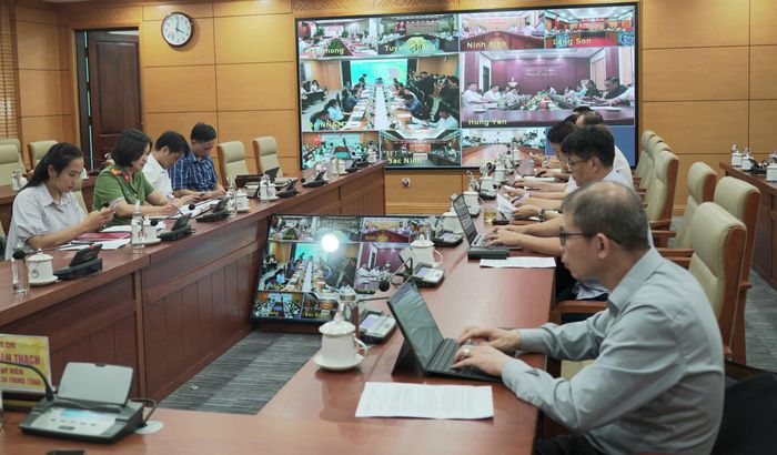Cuộc họp tổ chức theo hình thức trực tuyến đến các tỉnh, thành trong khu vực dự kiến chịu ảnh hưởng của cơn bão số 1 và hoàn lưu sau bão.