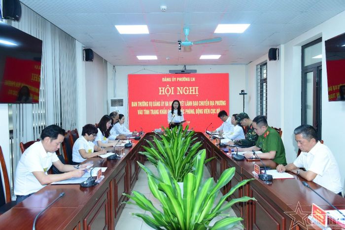 Tình huống giả định: Ban Thường vụ Đảng ủy phường ra Nghị quyết lãnh đạo chuyển địa phương vào trạng thái khẩn cấp về quốc phòng, động viên cục bộ. Ảnh: PV