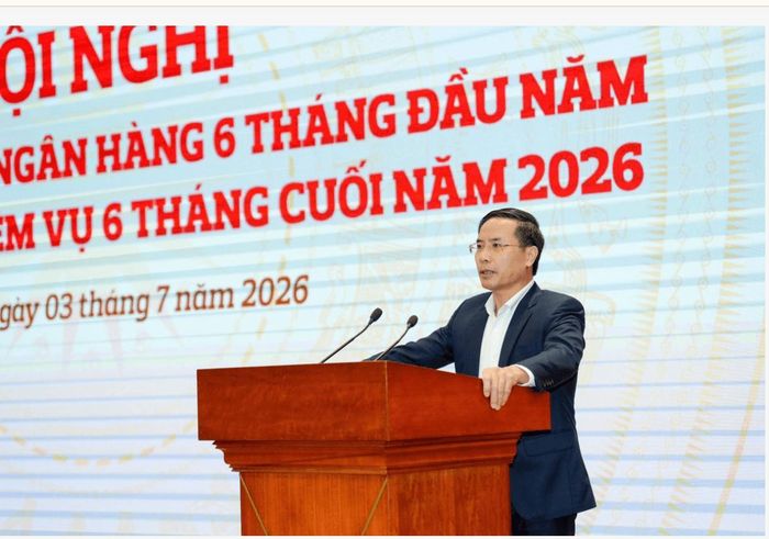 Thống đốc NHNN Phạm Đức Ấn phát biểu tại Hội nghị. Ảnh: PV
