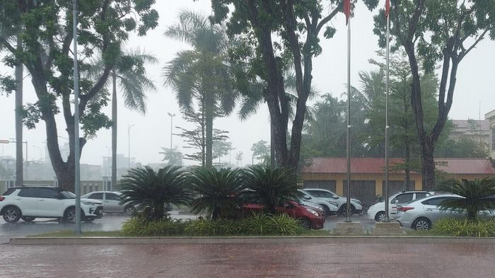 Trưa 3-7, nhiều nơi thuộc phía Tây Nam thành phố mưa rào và dông, đề phòng lốc, sét, gió giật mạnh. Ảnh: Bảo Châu