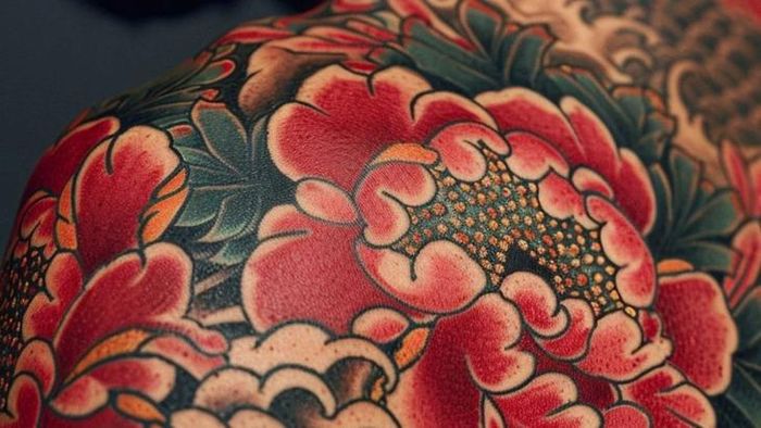 Các loại mực xăm đỏ và cam thường có mối liên hệ mật thiết với các phản ứng dị ứng và viêm nhiễm mãn tính. Ảnh: Science Alert