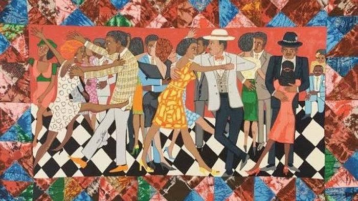  Một bức tranh vải của họa sĩ người Mỹ - Faith Ringgold. Ảnh minh họa: R.A. 