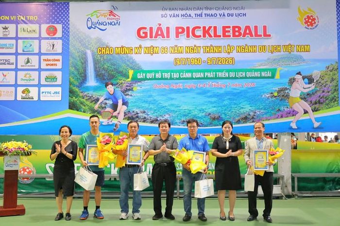 Giải Pickleball là hoạt động thiết thực góp phần phát triển phong trào thể thao và quảng bá hình ảnh du lịch Quảng Ngãi năng động, thân thiện