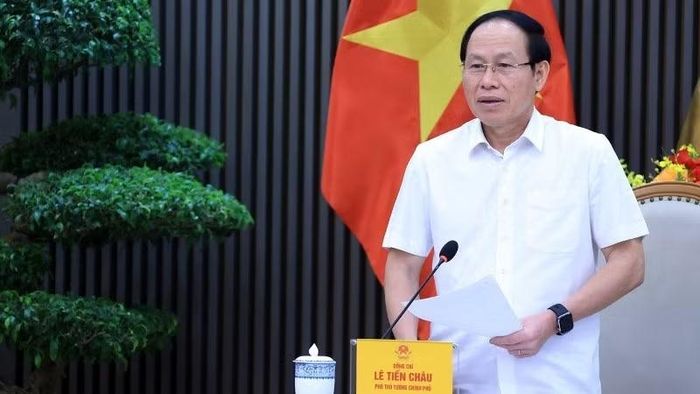 Phó Thủ tướng Lê Tiến Châu phát biểu. (Ảnh: Tuấn Anh/TTXVN)