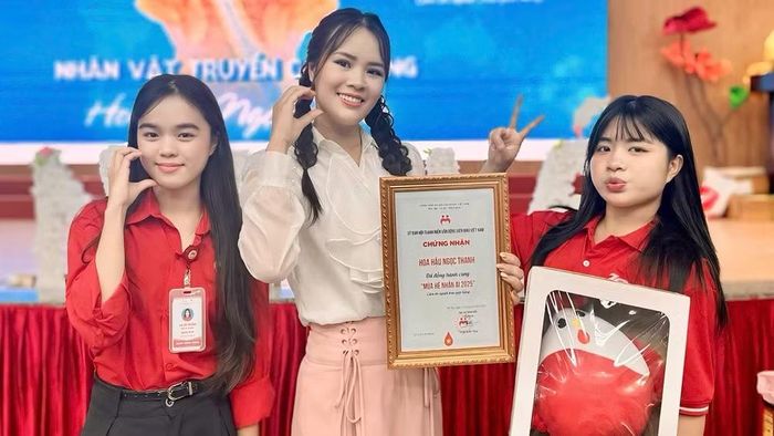 Hoa hậu Phạm Thị Ngọc Thanh truyền cảm hứng cho giới trẻ. (Ảnh: NVCC)