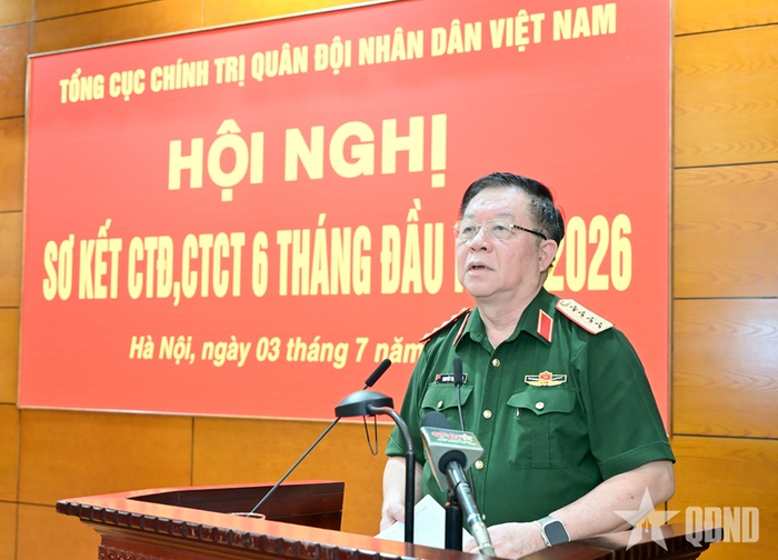Đại tướng Nguyễn Trọng Nghĩa phát biểu. Ảnh: qdnd.vn