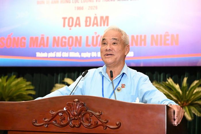Ông Lê Hồng Liêm phát biểu tại tọa đàm. Ảnh: VIỆT DŨNG