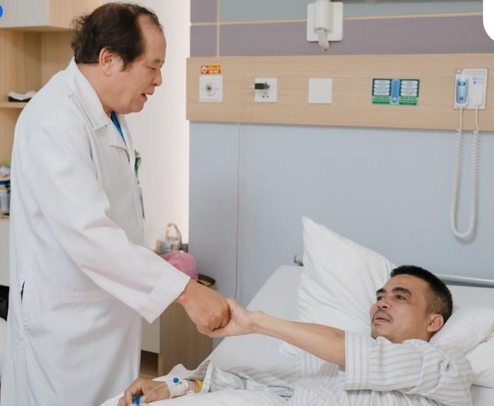 Bệnh nhân sau phẫu thuật - Ảnh BVCC
