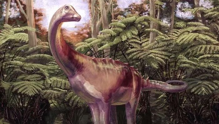 Phục dựng hình ảnh loài titanosaur ở Nam Cực. Ảnh: Andrew McAfee, Bảo tàng Lịch sử Tự nhiên Carnegie.