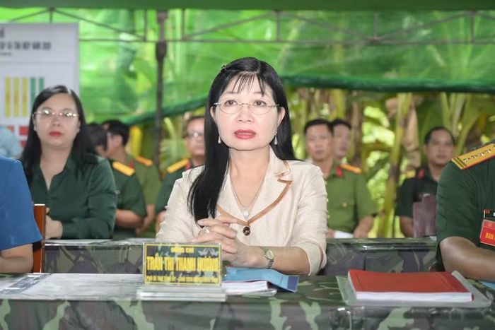 Bà Trần Thị Thanh Hương, Phó Bí thư Tỉnh ủy, Chủ tịch Ủy ban MTTQ Việt Nam tỉnh An Giang, dự hội nghị.