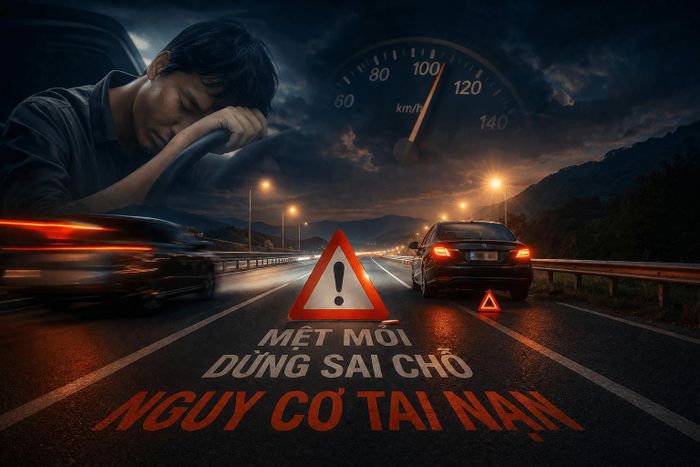 Việc nghỉ ngơi chỉ nên được thực hiện tại các điểm dừng nghỉ, trạm dịch vụ hoặc sau khi phương tiện đã rời khỏi cao tốc ở nút giao phù hợp.