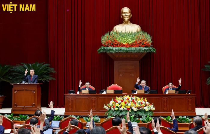 Hội nghị lần thứ 2 Ban Chấp hành Trung ương Đảng khóa 14 hồi tháng 3. Ảnh: TTXVN