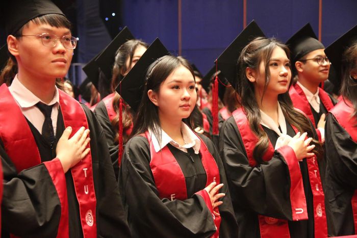 Sinh viên Trường ĐH Ngoại thương. Ảnh: Thanh Hùng