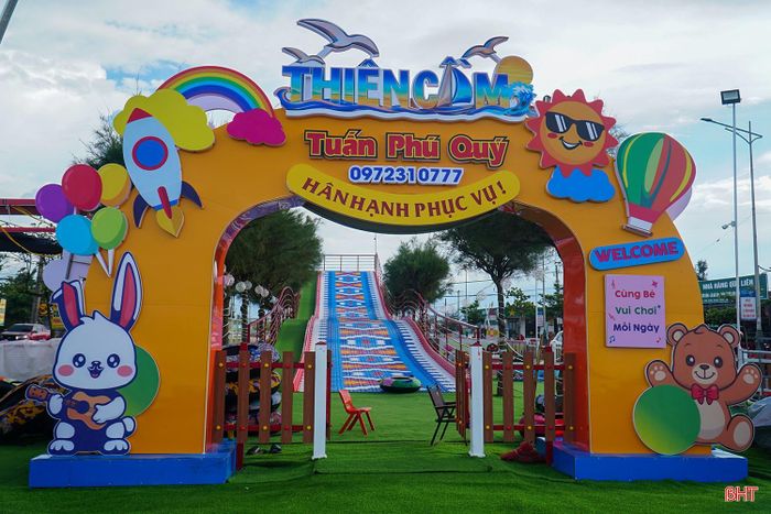 Công ty TNHH MTV Tuấn Phú Quý Thiên Cầm đầu tư gần 1 tỷ đồng xây dựng khu vui chơi tại Khu du lịch Thiên Cầm.