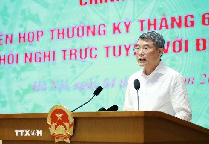 Thủ tướng Lê Minh Hưng phát biểu khai mạc. (Ảnh: Dương Giang/TTXVN)