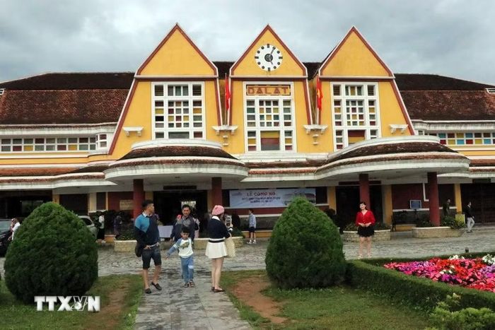 Ga Đà Lạt. (Ảnh: Chu Quốc Hùng/TTXVN)