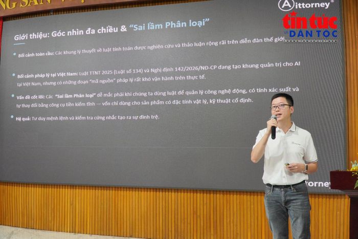 ThS. Nguyễn Đình Phước, Kỹ sư AI tại Aittorney.co, chia sẻ nghiên cứu chuyên sâu về chủ đề: Khoảng trống về tính giải thích trong quản trị AI tại Việt Nam.