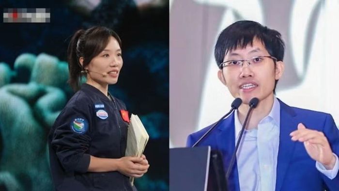 Lương Văn Phong và Đỗ Mộng Nhiên (nhà khoa học lặn biển) được Nature bình chọn vào top 10 nhà khoa học xuất sắc nhất toàn cầu 2025. Ảnh: 36Kr.