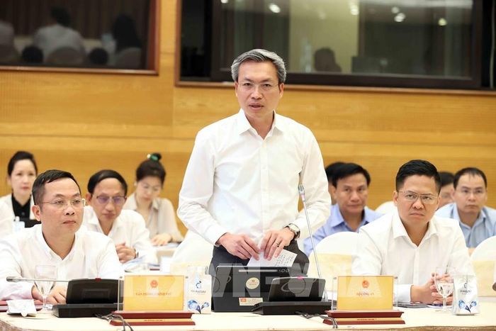 Thiếu tướng Nguyễn Quốc Toản, Chánh Văn phòng Bộ, Người phát ngôn Bộ Công an trả lời câu hỏi của các phóng viên. Ảnh: An Đăng - TTXVN