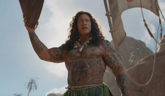 Dwayne Johnson tái xuất với hình tượng á thần Maui trên màn ảnh rộng. Ảnh: Disney