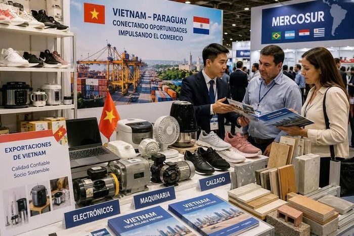 Sự kiện xúc tiến thương mại tại Paraguay góp phần quảng bá các sản phẩm điện tử, máy móc, giày dép và vật liệu xây dựng của Việt Nam tới đối tác Nam Mỹ. Ảnh: Thương vụ Việt Nam tại Argentina