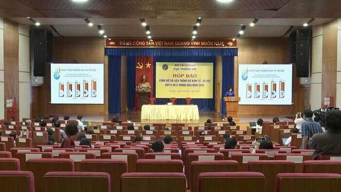 Họp báo công bố tình hình kinh tế - xã hội quý II và 6 tháng đầu năm 2026. (Ảnh: Nguyễn Ngọc).