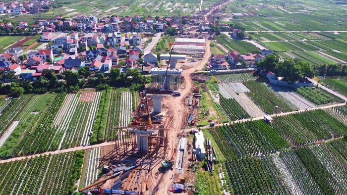 Cầu được thiết kế với bề rộng khoảng 24,5 m, gồm 4 làn xe cơ giới cùng các làn hỗn hợp hai bên, đáp ứng tiêu chuẩn của tuyến đường cao tốc Vành đai 4. Tổng mức đầu tư của dự án vào khoảng 4.900 tỷ đồng.