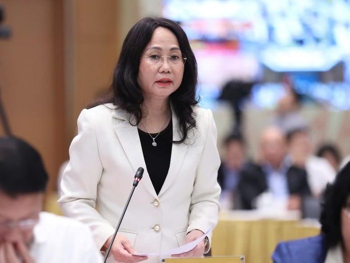 Bộ trưởng Bộ Văn hóa, Thể thao và Du lịch Lâm Thị Phương Thanh tại Hội nghị. Ảnh: VGP