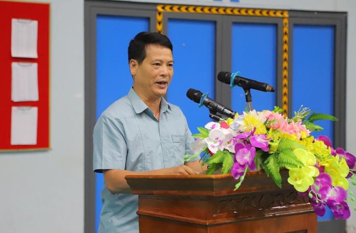 Ông Nguyễn Trọng Bắc, Phó Giám đốc Sở Văn hóa, Thể thao và Du lịch tỉnh Bắc Ninh phát biểu khai mạc giải.