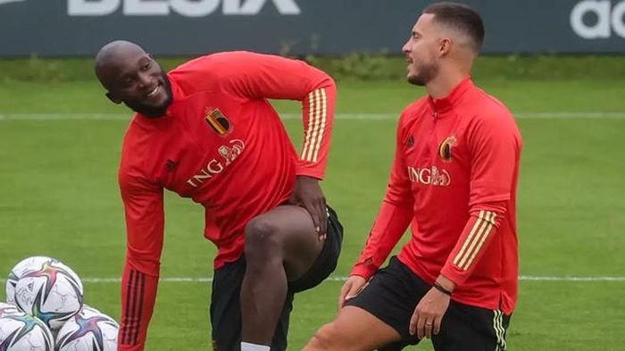 Hazard và Lukaku là những siêu sao của bóng đá Bỉ. Ảnh: Getty.