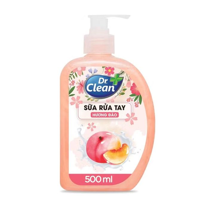 Sữa rửa tay hương đào Dr. Clean. Ảnh: Internet