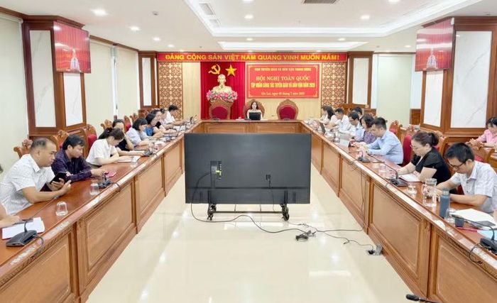 Quang cảnh hội nghị tại điểm cầu tỉnh Gia Lai. Ảnh: Dũng Nhân